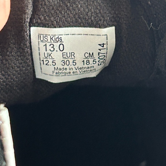 VANS Off the Wall black suede shoes youth size 13 - Picture 7 of 7